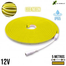 Fita Led Neon 12V IP65 XC-2835-4 X-Cell - Amarelo Limão